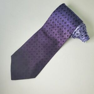 J. Garcia In the Park Collection Purple 100% Silk Necktie Men's Fashion Gradient